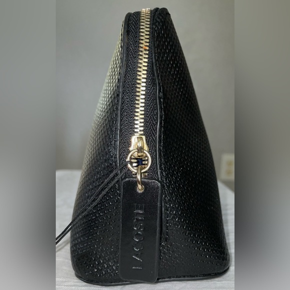 Lacoste Cosmetic Bag Black Medium Zipper Pouch For Purse Backpack Travel Pvc NWT - Picture 3 of 6